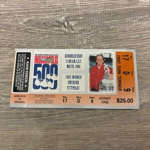 1994 Indy 500 Ticket